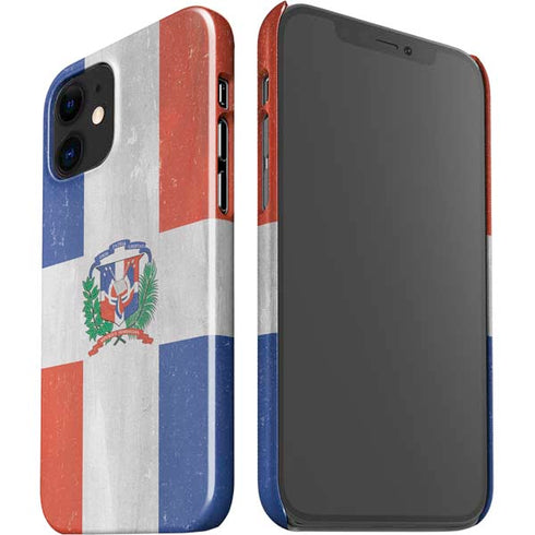 Dominican Republic Flag Faded iPhone 12 Mini Lite Case